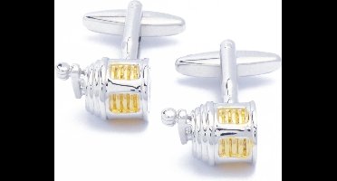 Manchetknopen - Vis Vismolen Zilver en Goud