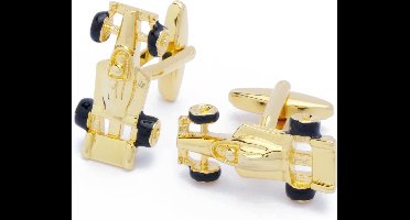 Manchetknopen - Formule 1 Racewagen Goud