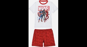 Marvel Avengers pyjama - wit - rood - maat 104 / 4 jaar