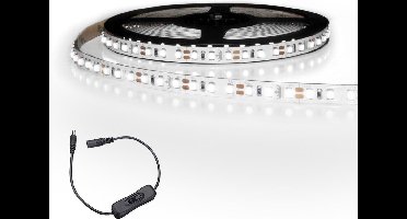 Led strip 1 meter Koud Wit Premium 120 Leds- Complete set
