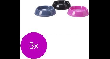 Savic Kattenvoerbakje Klein - Kattenvoerbak - 3 x Assorti per stuk