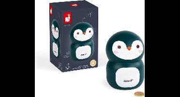 Janod Spaarpot - Pinguïn - Houten Spaarpot Met Luikje Aan De Onderkant - Geschikt Vanaf 3 Jaar