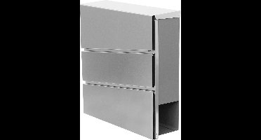 Brievenbus - muurmontage - 1 adres - RVS-BRS214