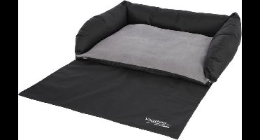 Kerbl-Hondenmand-voor-in-de-auto-80x60-cm-grijs-en-zwart