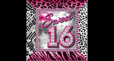 Sweet 16 Servetten - 20 stuks