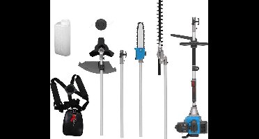 Güde 4-in-1 Bosmaaier / Grastrimmer / Heggenschaar / Kettingzaag / Boomzaag - 50.8 cc 2-takt