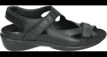 Durea 7258 G - Volwassenen Platte sandalenDames Sandalen - Kleur: Zwart - Maat: 41