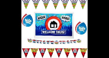 Paper dreams Welkom Thuis versiering pakket - Slinger, ballonnen en vlaggenlijn