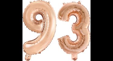 Folieballon nr. 93 Rosé Goud 41cm