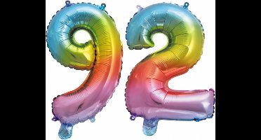 Folieballon nr. 92 Regenboog 41cm