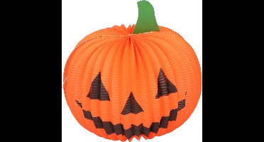 Arti Casa Pompoenlampion Halloween 25x25 Cm Papier Oranje