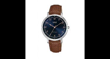 Q&Q heren horloge met donkerblauwe wijzerplaat QA20J305
