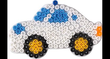 Hama midi AUTO / VOERTUIG strijkkralen vormpje / figuur / grondplaat voor normale strijkparels (strijkkralenbordje / legbordje vervoer car taxi)