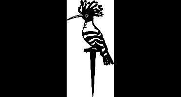 Art Bizniz Tuinsteker Hop 34 X 12 Cm Staal Zilver