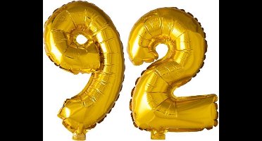 Folieballon nr. 92 Goud 41cm