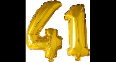 Folieballon nr. 41 Goud 41cm