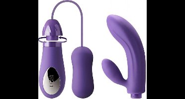 Dorr Fulfilled Vibrerende Eitje met G-spot Vibrator opzetstuk - paars