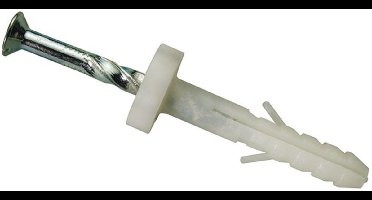 Ivana Gips Gasbeton Plug Met Schroef - 100 Stuks