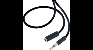 SpeaKa Professional SP-7870692 Jackplug Audio Verlengkabel [1x Jackplug male 3,5 mm - 1x Jackplug female 3,5 mm] 1.50 m
