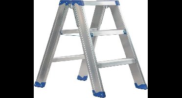 Escalo – Industriële trapladder  – Sparta Duo – Aluminium – 2x3 treden – 65 cm