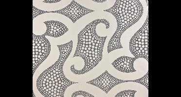 Dutch Wallcoverings Vlies Design Oriëntaal - Zilver/wit