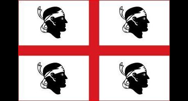 Vlaggenclub.nl Vlag Sardinie - Gastenvlag van Spunpoly 20x30cm