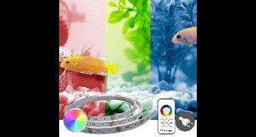 Aquarium Led Verlichting - RGB - 10 t/m 50 cm - Complete set met afstandsbediening - Aquarium Led strip