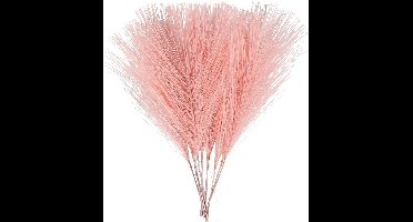 Creotime Kunstveren 15 X 8 Cm Polyester Zalmroze 10 Stuks