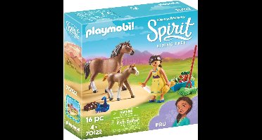 PLAYMOBIL Spirit Pru met paard en veulen - 70122