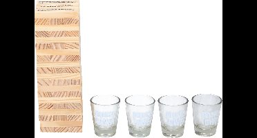 Lifetime Games Drunken Tower - Jenga drankspel met opdrachten - Shotspel