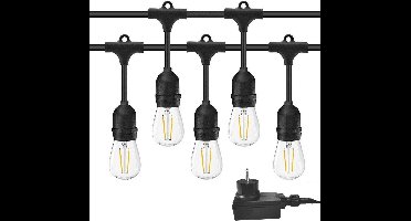 Led prikkabel Lichtsnoer - 15 lampen - 15 meter - IP65 Waterdicht