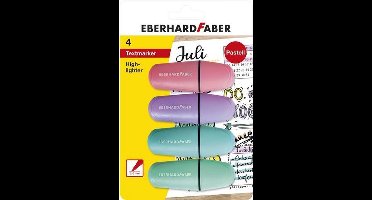 Eberhard Faber markeerstiften - mini - 4 stuks - pastel kleuren - EF-551494