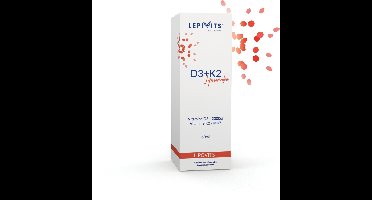 VIT D3+K2 Liposomales VEGAN | 60ml |Evenwichtige inname van plantaardige vitamine D3 en K2 | Made in Belgium | LEPIVITS
