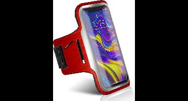 Universele Telefoonhoesje Sportarmband Telefoonhouder - Waterdicht Hoesje - Universeel - Hardlopen - Sporten - Loopband - Rood