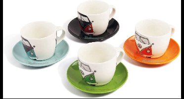 mokkakopjes , Koffiekopjes , espressokopjes - kopjes - Cappuccino kopjes / SET  4