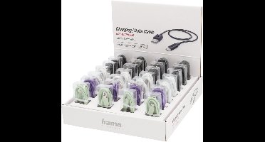 Hama 00187242 USB-kabel USB 2.0 0,75 m USB A Micro-USB A Zwart, Groen, Paars, Wit