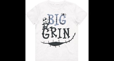 Disney The Nightmare Before Christmas - Big Grin Kinder T-shirt - Kids tm 8 jaar - Wit
