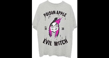 Disney Snow White - Evil Witch Poison Apple Unisex T-shirt - S - Grijs