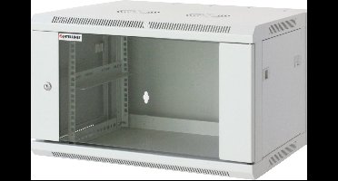 Intellinet 711760 – 19 inch patchkast – 6 HE – Grijs-wit (RAL 7035)