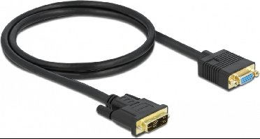 Kabel dvi 12+5 mannelijk naar vga vrouw 1 m