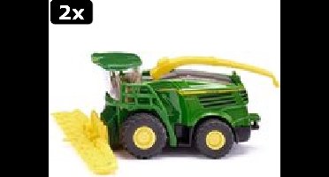 2x Siku John Deere 8500i Ma√Øshakselaar 10,8 Cm Staal Groen (1794)
