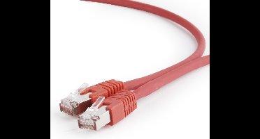 S/FTP Cat6A patchkabel LSZH, rood 1.5 m