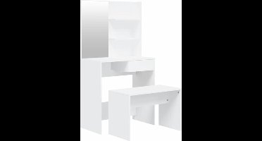 vidaXL - Kaptafelset - 74,5x40x141 - cm - wit