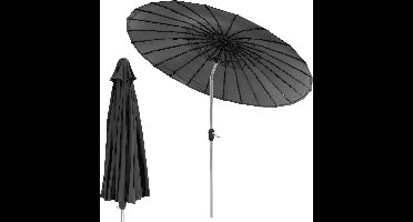 Pro Garden Parasol Shanghai 270 cm Aluminium/Polyester Zwart