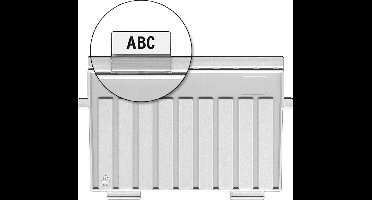 Han zichtruiters - tbv tussenschotten - 10 stuks met strookjes - HA-9001