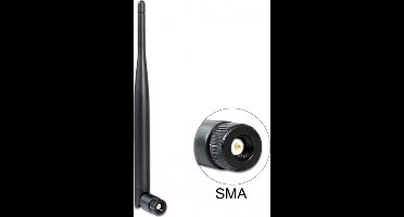 WLAN WiFi 5 2.4/5 GHz antenne - omnidirectioneel - SMA (m) - 4-5 dBi / zwart
