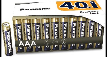 Panasonic - AAA Batterijen - Everyday power - Extra Value Pack - 40 stuks