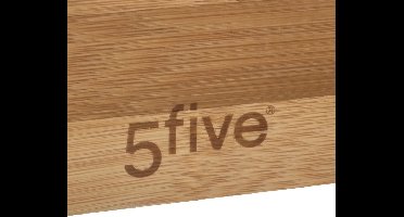 Set van 2x stuks bamboe ladekast/keukenspullen/kantoor vakjes/sorteerbakjes 38 x 8 x 7 cm
