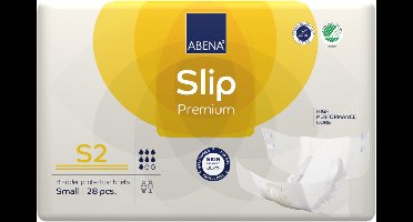 ABENA Incontinentie Slip Premium S2 - Eendelig Verband ter Bescherming van Zwaar Urineverlies en (Dunne) Ontlasting - Perfecte Aansluiting door Flexibele Sluitstrips - 28 Stuks