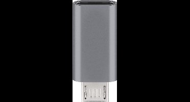 Premium USB Micro B (m) - USB-C (v) adapter - USB2.0 / metaal